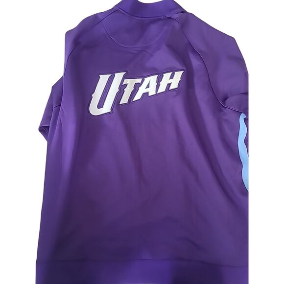 Utah Jazz Purple Dri Fit Nike Zip Coaches Jacket Jacket Size 3XLT New MSRP $140 - Picture 6 of 8